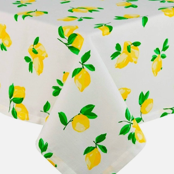 Kate Spade “Make Lemons” cotton tablecloth - Picture 1 of 6